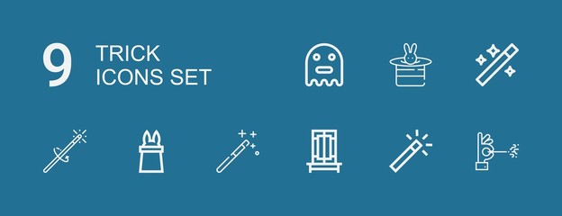 Editable 9 trick icons for web and mobile