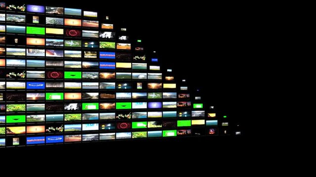 Multimedia TV Wall animation, Alpha Channel