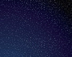 Stars in the night sky. Vector drawing