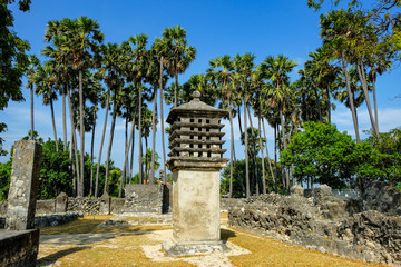 Ancient Pigeon cote for carrier pigeons used during colonial times of the Portuguese and Dutch in...