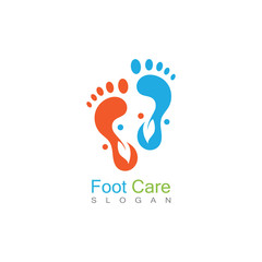 Foot Care Logo Template Design Vector, Emblem, Concept Design, Creative Symbol, Icon