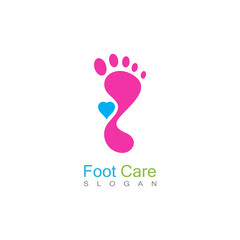 Foot Care Logo Template Design Vector, Emblem, Concept Design, Creative Symbol, Icon