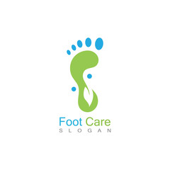Fototapeta premium Foot Care Logo Template Design Vector, Emblem, Concept Design, Creative Symbol, Icon