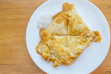 French toast on white plate