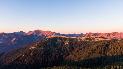 Agrapha mountains, drone photography