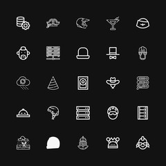 Editable 25 hard icons for web and mobile