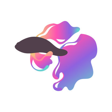 recommend clip art: Hand drawn colored betta fish. Betta Splendens. Gradient colors.
