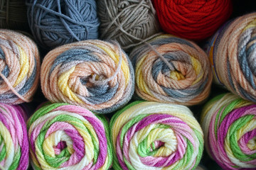 yarn / Wool in all kinds of colors for knitting. Soft and cozy wool.