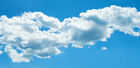 Fototapeta na wymiar Fluffy Clouds In Blue Sky. Background From Clouds.