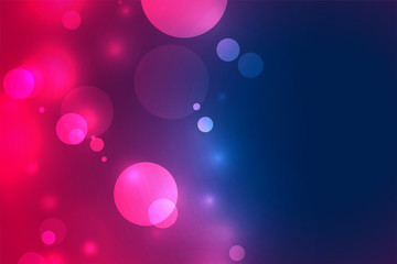 vibrant bokeh blurry light effect background design