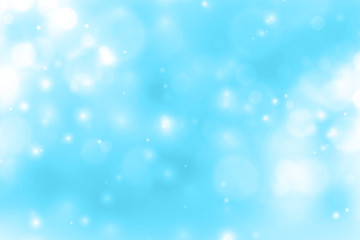blue background with glowing sparkle bokeh design