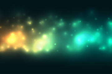 glowing bokeh light effect dark background design