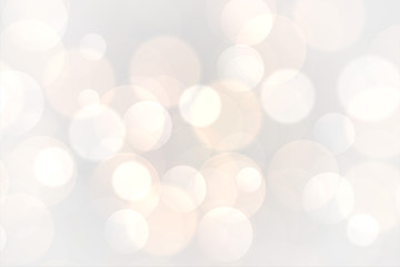 abstract white bokeh glowing lights background design