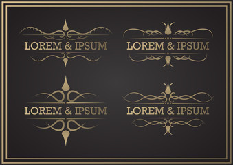 Golden ornament collection