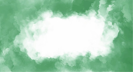 Obraz premium Green watercolor background for your design, watercolor background concept, vector.