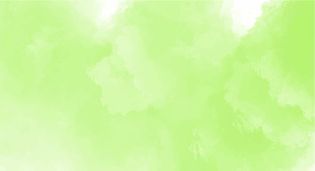 Green watercolor background for your design, watercolor background concept, vector.