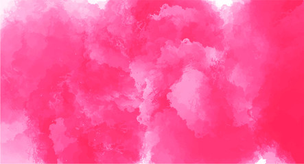 Pink watercolor background for your design, watercolor background concept, vector.