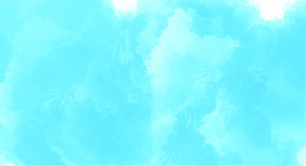 Blue watercolor background for your design, watercolor background concept, vector.