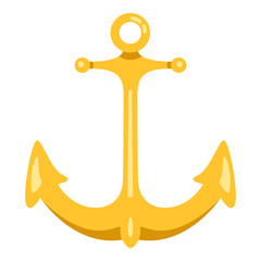 Vector Flat Anchor Icon