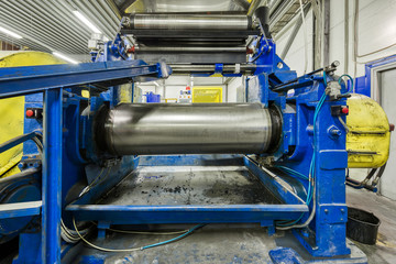 Factory for the production of conveyor belts.