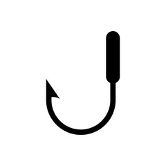 Hook outline icon isolated. Symbol, logo illustration for mobile concept and web design.