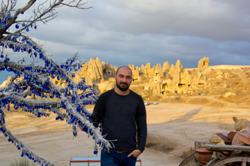 Portrait of handsome man in Cappadocia © dogmer