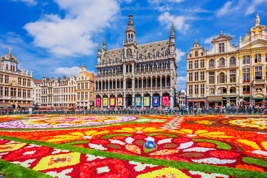 Brussels, Belgium. 2018 Flower Carpet festival.