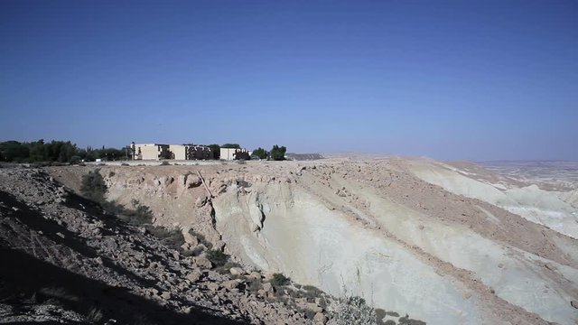 Kibbutz Sde Boker houses in the Negev desert, Israel