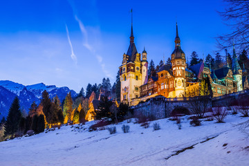 Obraz premium Sinaia, Romania. Peles castle.