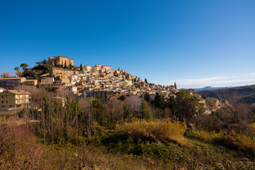 Obraz premium Loreto Aprutino, a medieval town in the province of Pescara (Italy)