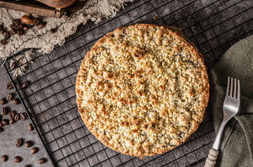 Rustic pie with forest fruit