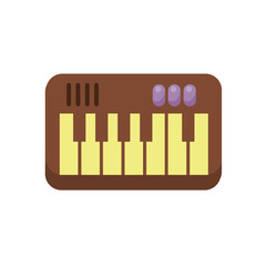 piano instrument musical flat style icon