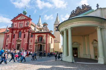 Fototapeta premium St. George's Basilica in Prague Castle, Prague, Czech Republic 