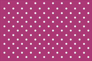 Pink Pastel polka dots background.