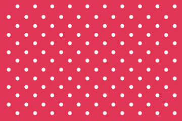Pink Pastel polka dots background.
