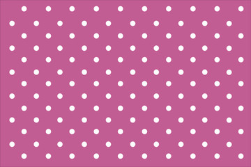 Pink Pastel polka dots background.