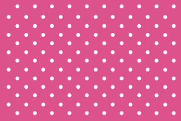 Pink Pastel polka dots background.