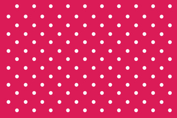 Pink Pastel polka dots background.