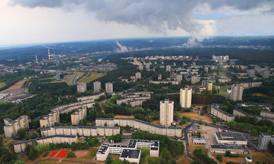 Storm cloud above Vilnius