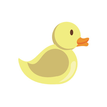 ducky child toy flat style icon