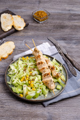 Roast kebab meat