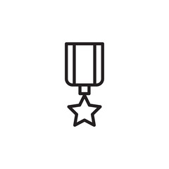 Medal Icon. Winner Award Isolated Icon. First Place Award Icon - vector illustration
