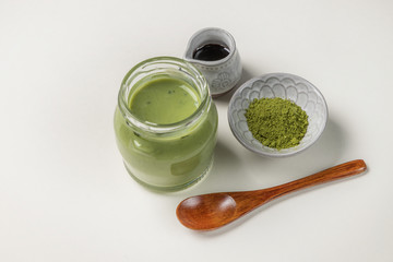 豆乳プリン　Home made pudding of Japanese tea 