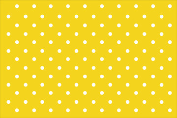 Yellow Pastel polka dots background. 