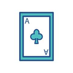 poker cards icon design, flat style icon collection