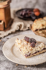Rustic pie with forest fruit