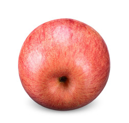 red apple isolated on white clipping path