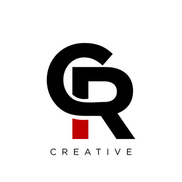 Cr Logo Design Vector