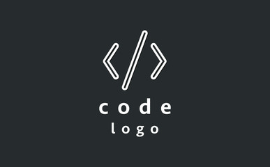 Creative Coding Logo Template Illustration Design. Vector EPS 10.