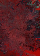 Bright artistic splashes. Abstract rough painting color texture. Modern futuristic pattern. Multicolor dynamic background. Fractal artwork for creative graphic design